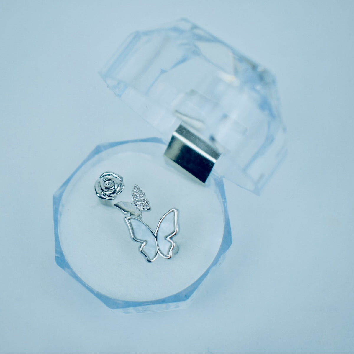 Butterfly Stone Work Adjustable Rings Flat 20% OFF