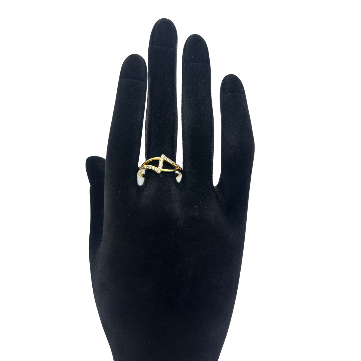 Adjustable Stone Work Ring – Gold color | 20% OFF