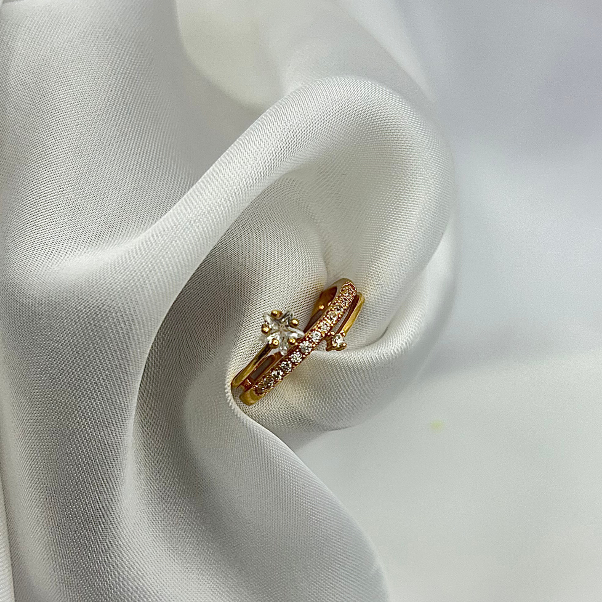 Adjustable Star Stone Ring – Silver & Gold | 20% OFF
