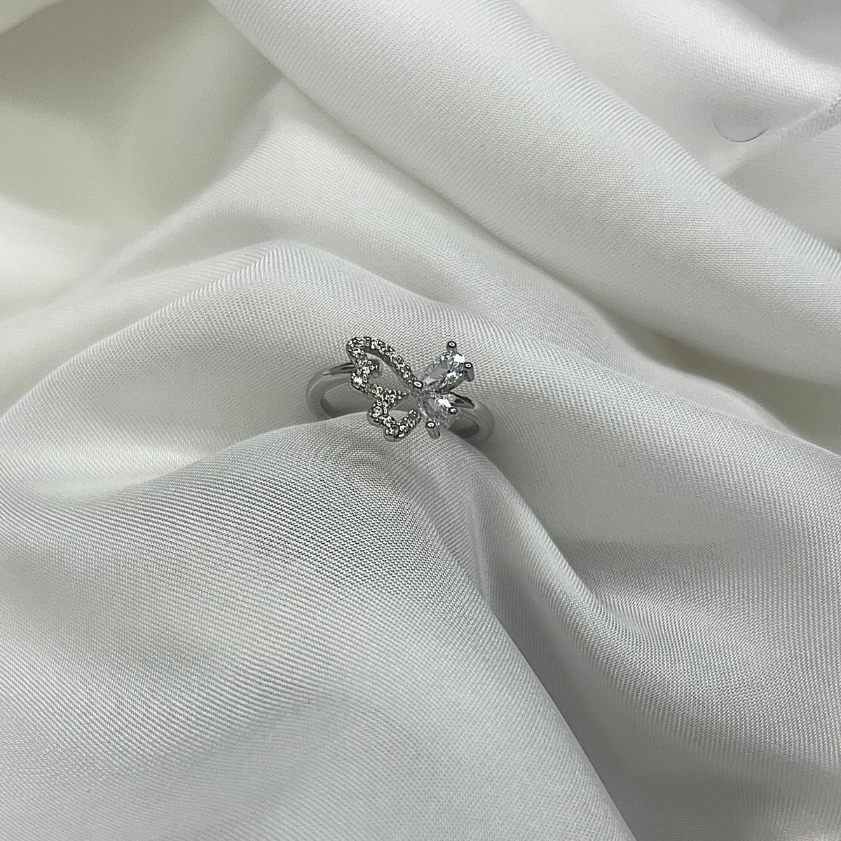 Butterfly Adjustable Ring – 20% OFF | Silver & Golden