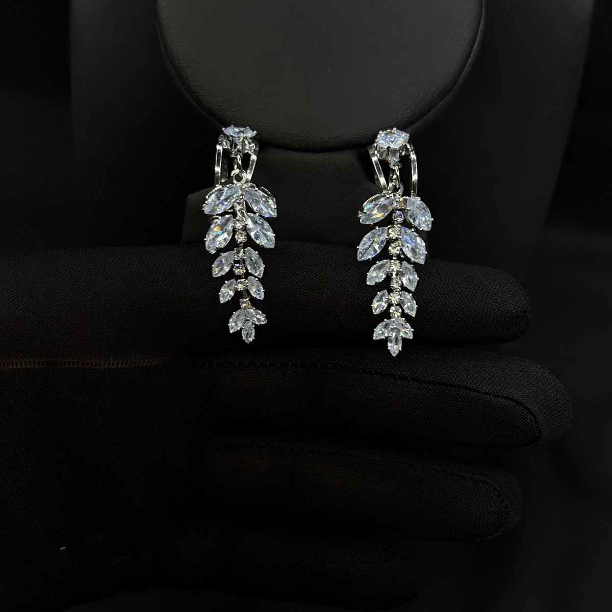 Stainless steel gem worked Earrings – 2 Different colours | 20% OFF