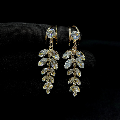Stainless steel gem worked Earrings – 2 Different colours | 20% OFF