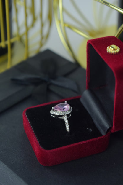 Elegant Adjustable Ring – 20% OFF |White stone Elegance