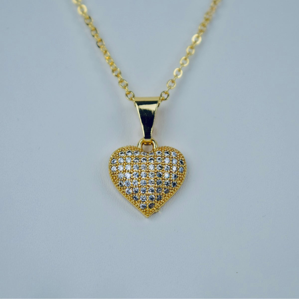 Shiny Heart-Shaped Necklace Set | 20% OFF