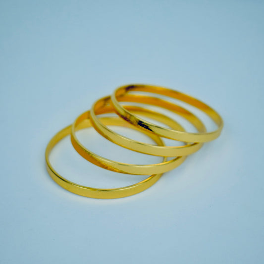 Timeless Gold Plated Bangle Set | Flat 20% Off