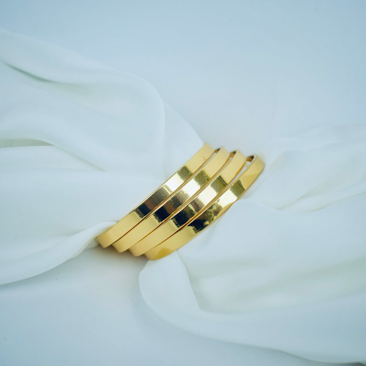 Timeless Gold Plated Bangle Set | Flat 20% Off