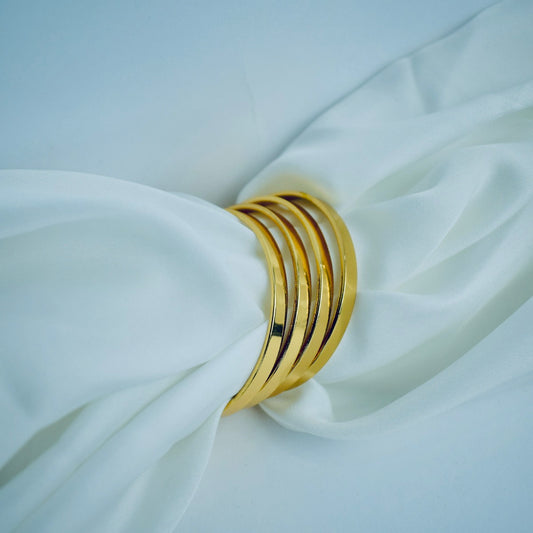 Timeless Gold Plated Bangle Set | Flat 20% Off