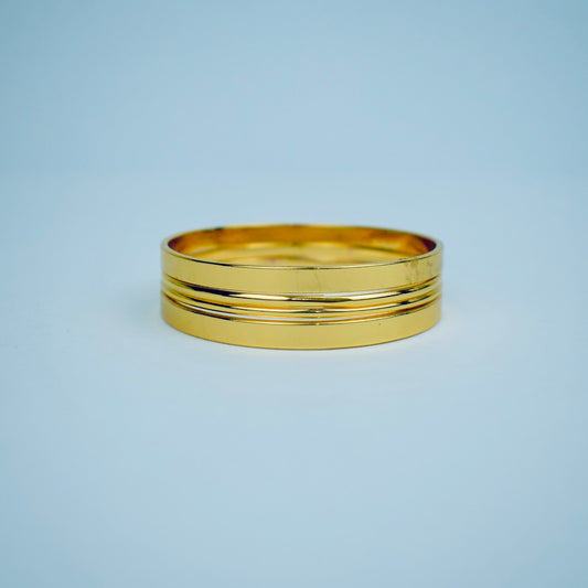 Golden Duo – Elegant Gold Plated Bangles | Flat 20% Off