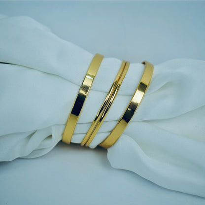 Golden Duo – Elegant Gold Plated Bangles | Flat 20% Off