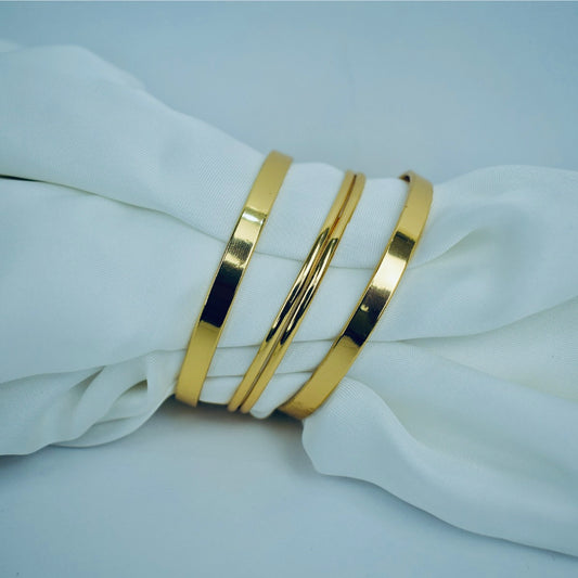Golden Duo – Elegant Gold Plated Bangles | Flat 20% Off