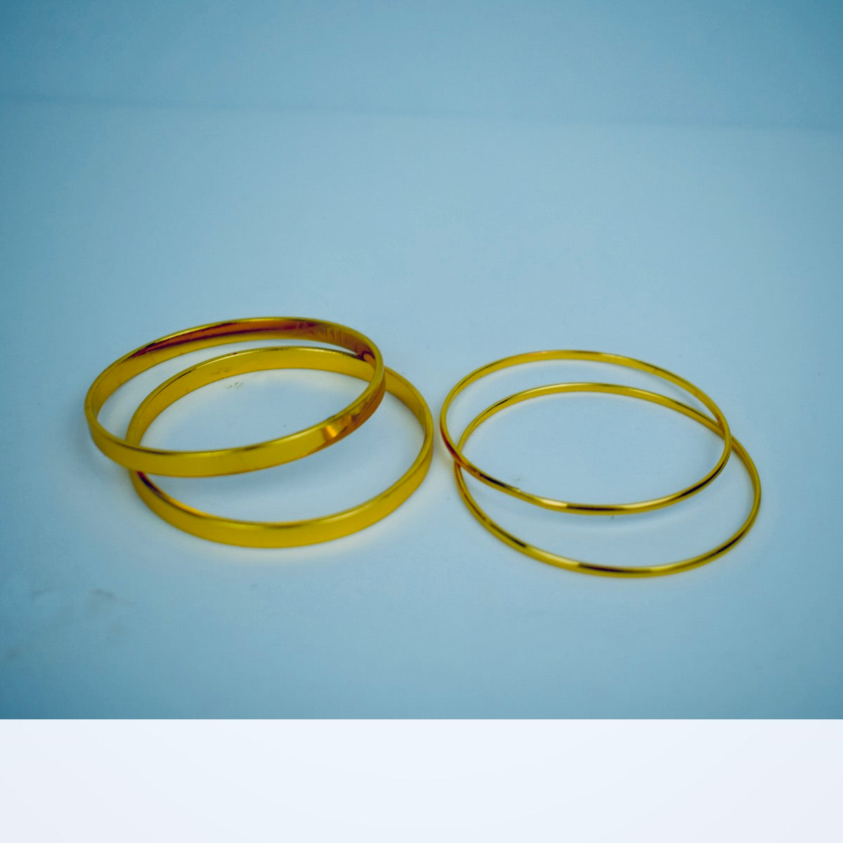 Golden Duo – Elegant Gold Plated Bangles | Flat 20% Off