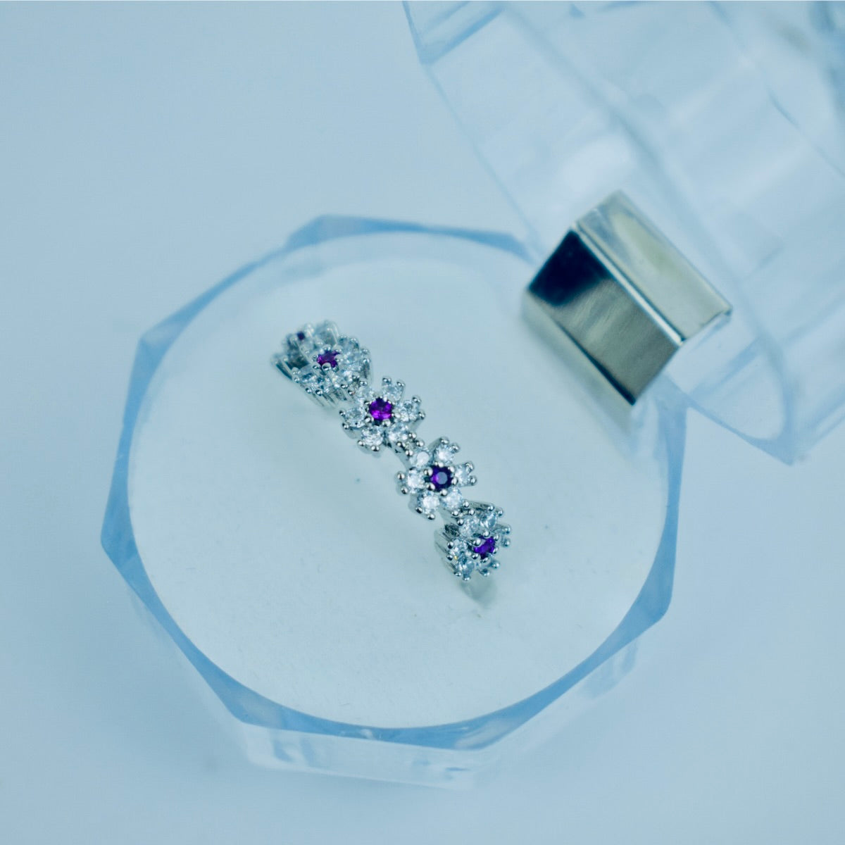 Elegant Floral Adjustable Ring – 3 Stunning Colors