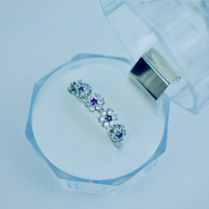 Elegant Floral Adjustable Ring – 3 Stunning Colors