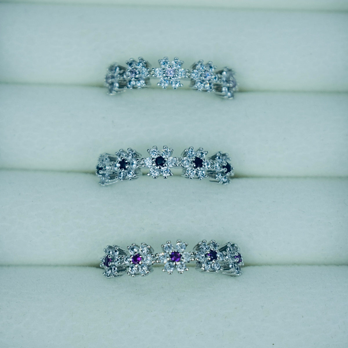 Elegant Floral Adjustable Ring – 3 Stunning Colors