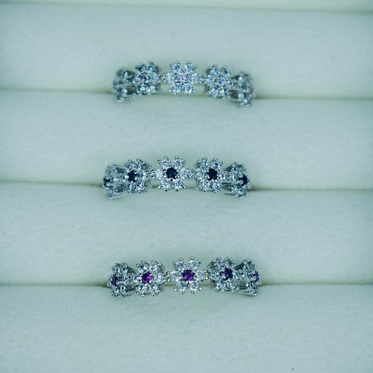 Elegant Floral Adjustable Ring – 3 Stunning Colors