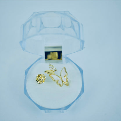 Butterfly Stone Work Adjustable Rings Flat 20% OFF