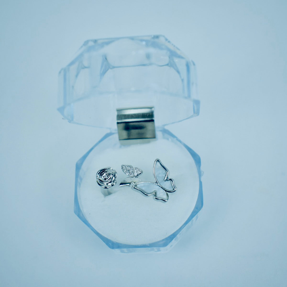 Butterfly Stone Work Adjustable Rings Flat 20% OFF